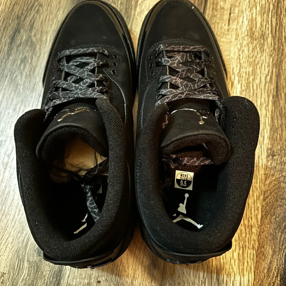 New With Box Jordan 3 “Black Cat” 2025 Men’s Size 9.5 Women’s Size 11